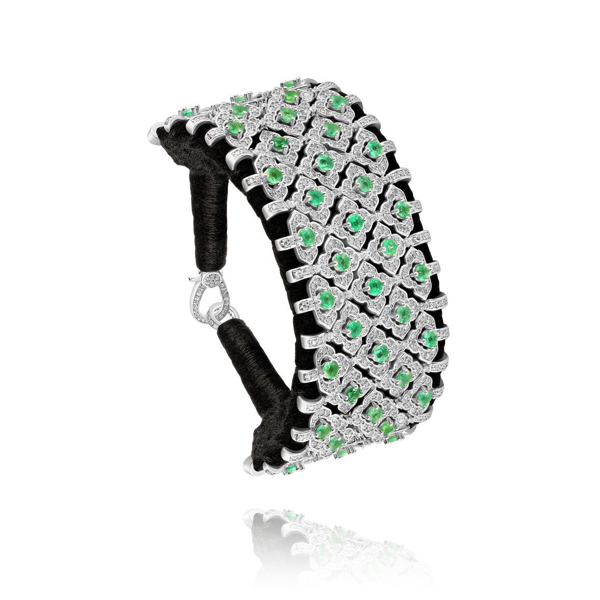 Bracelet Bahia Noir - Emeraude