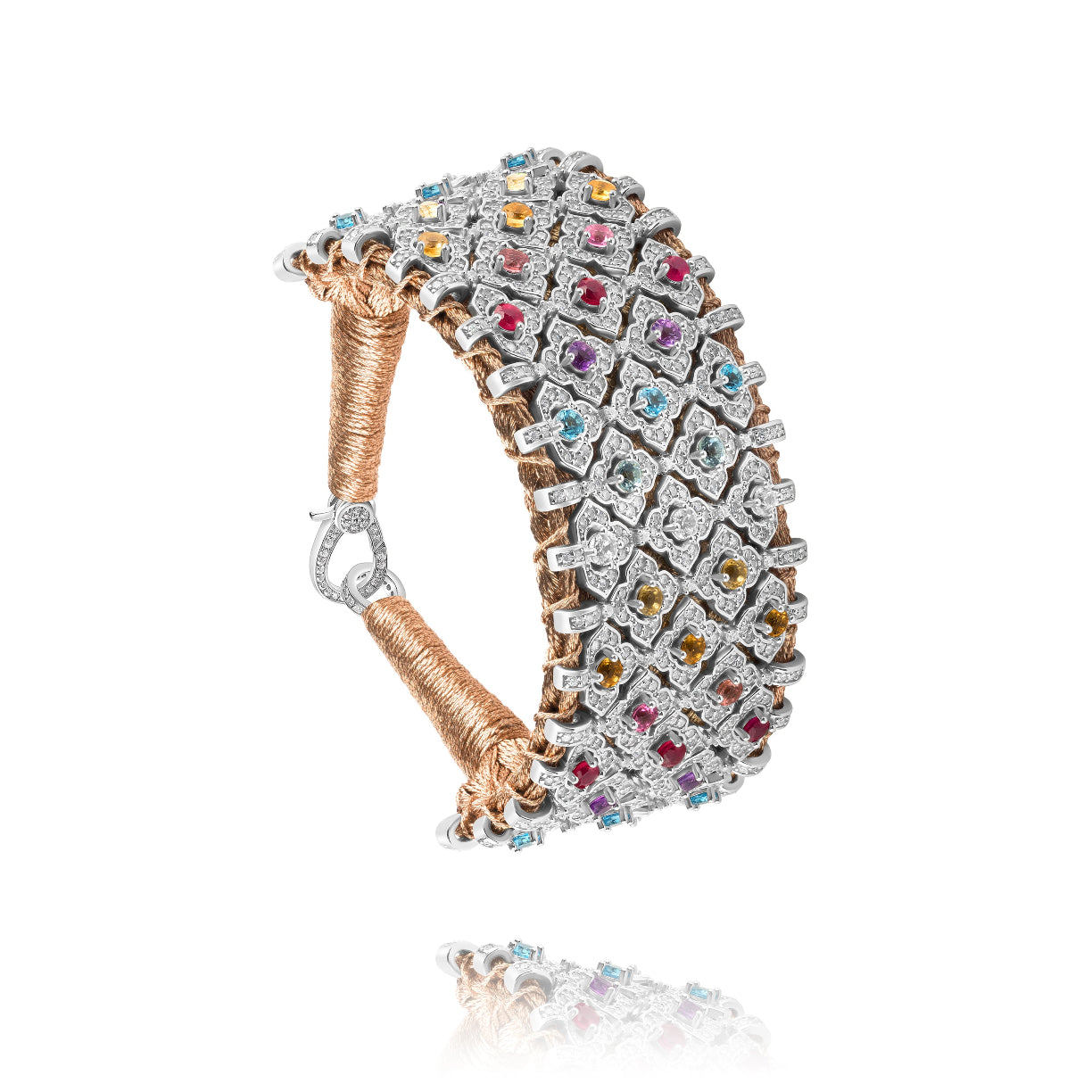 Bahia Pink Gold bracelet - Rainbow