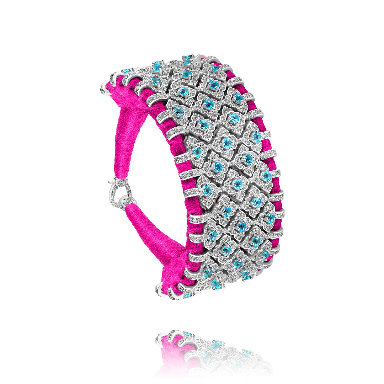 Bahia Neon pink bracelet - Topaz