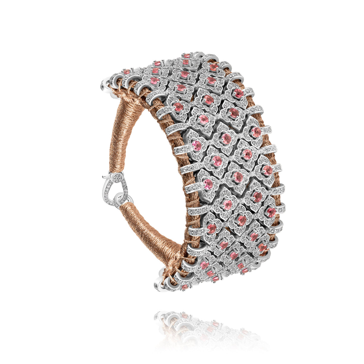 Bahia Pink gold bracelet - Tourmaline