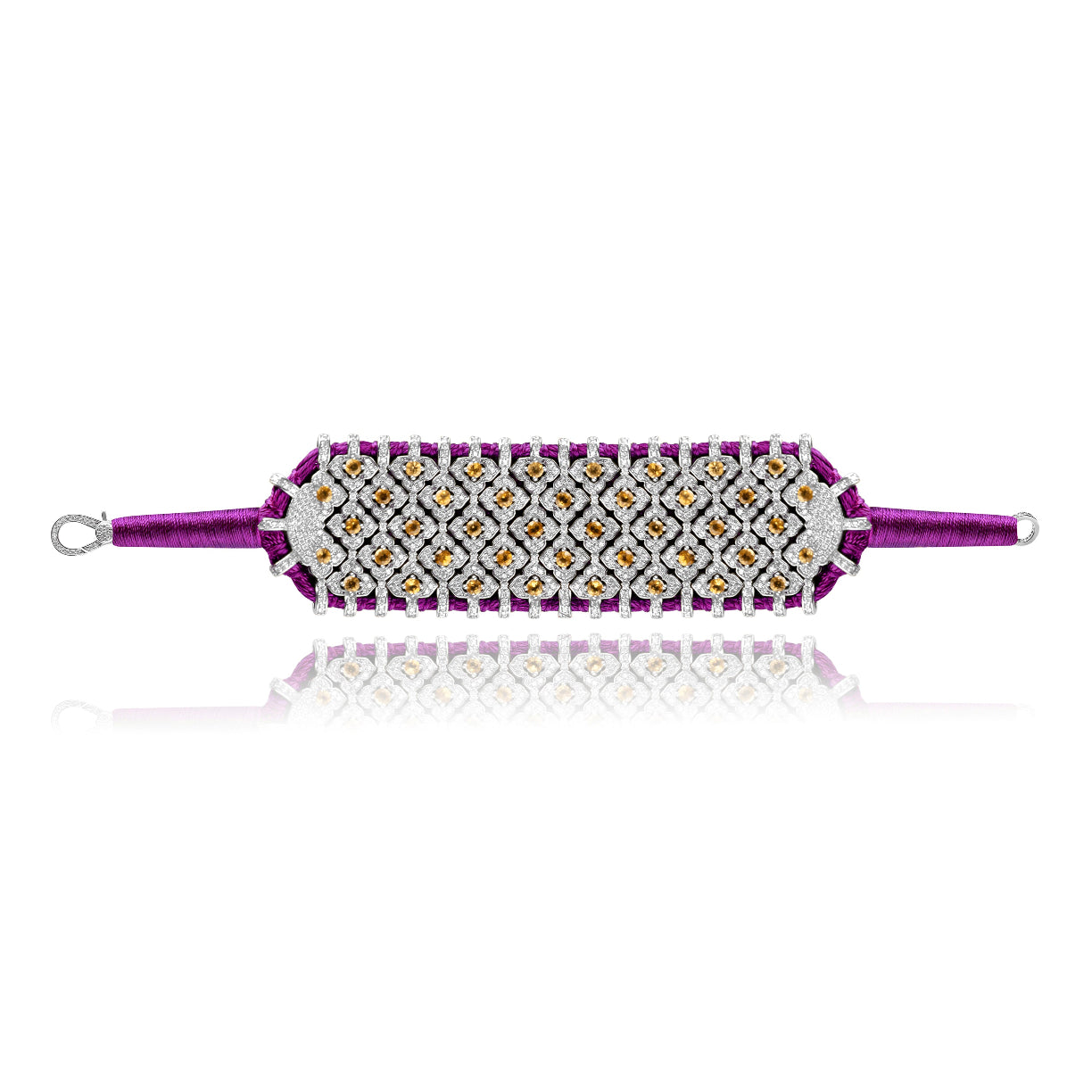 Bahia Purple bracelet - Citrine