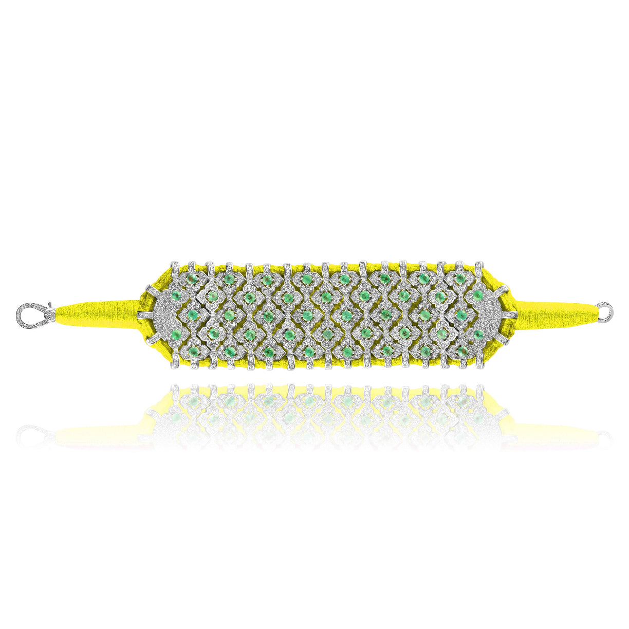 Bahia Neon yellow bracelet - Emerald