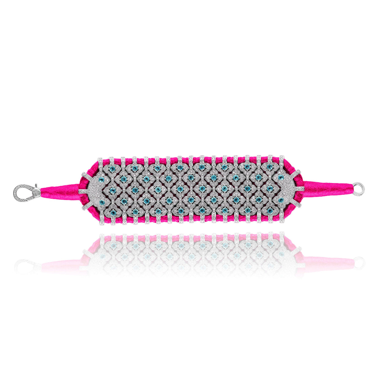 Bahia Neon pink bracelet - Topaz