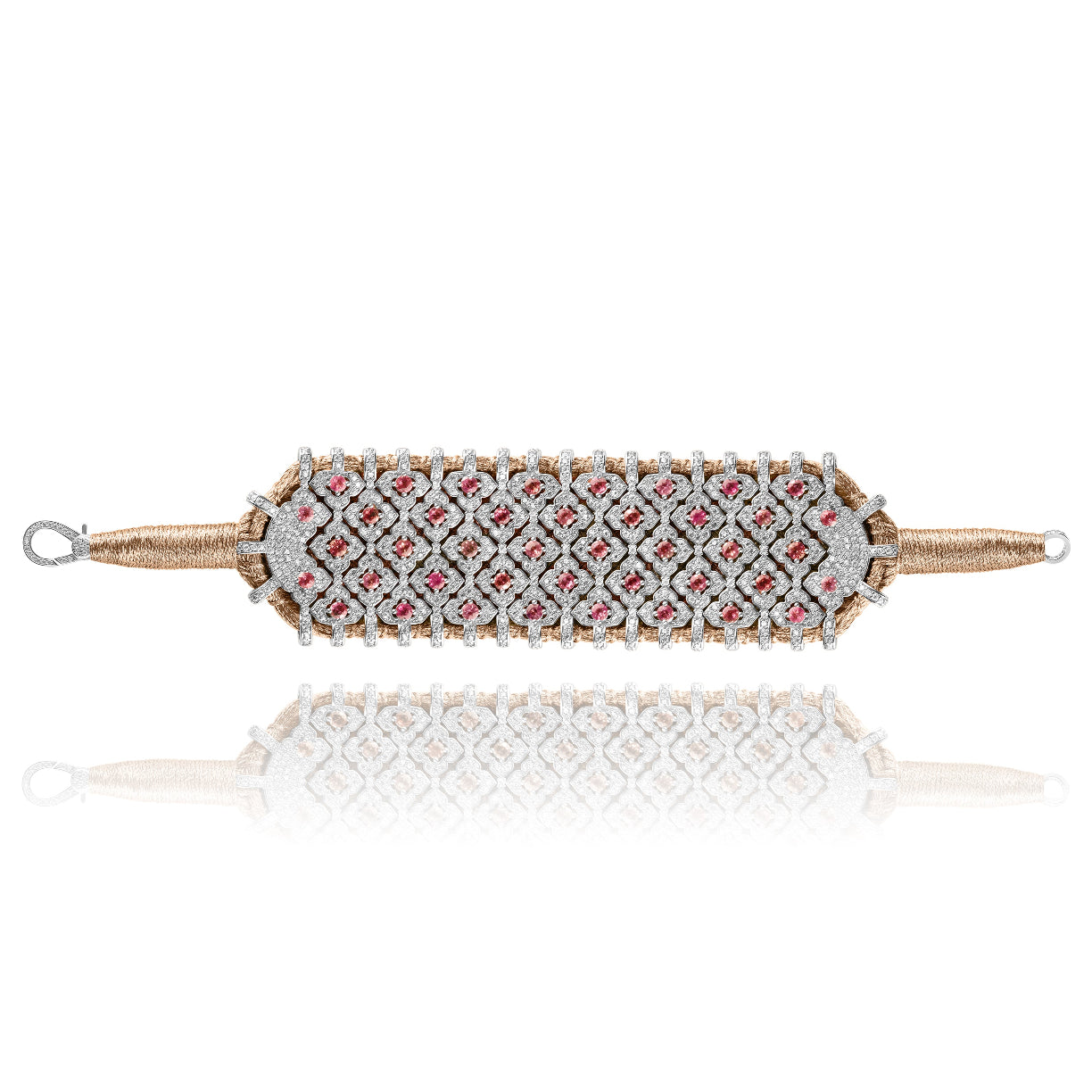 Bahia Pink gold bracelet - Tourmaline