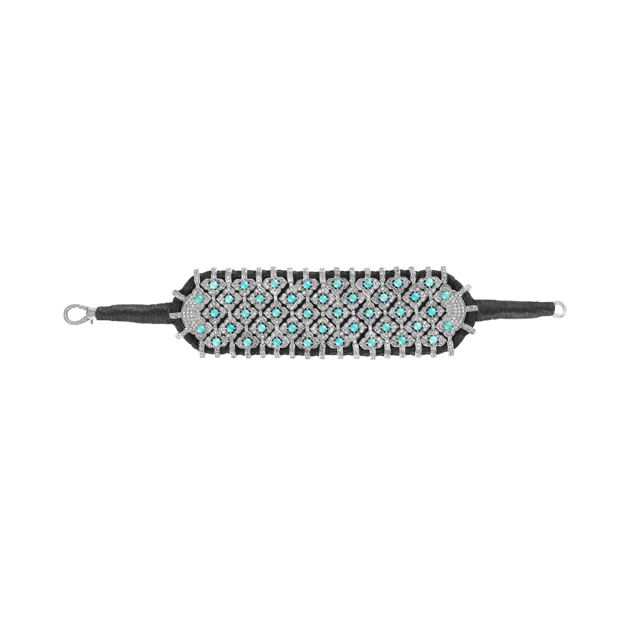 Bahia Black bracelet - Turquoise