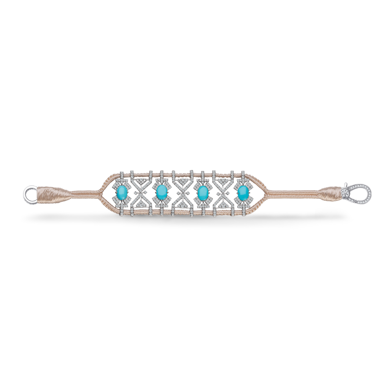 Bracelet Fortalezza Vanilla - Turquoises