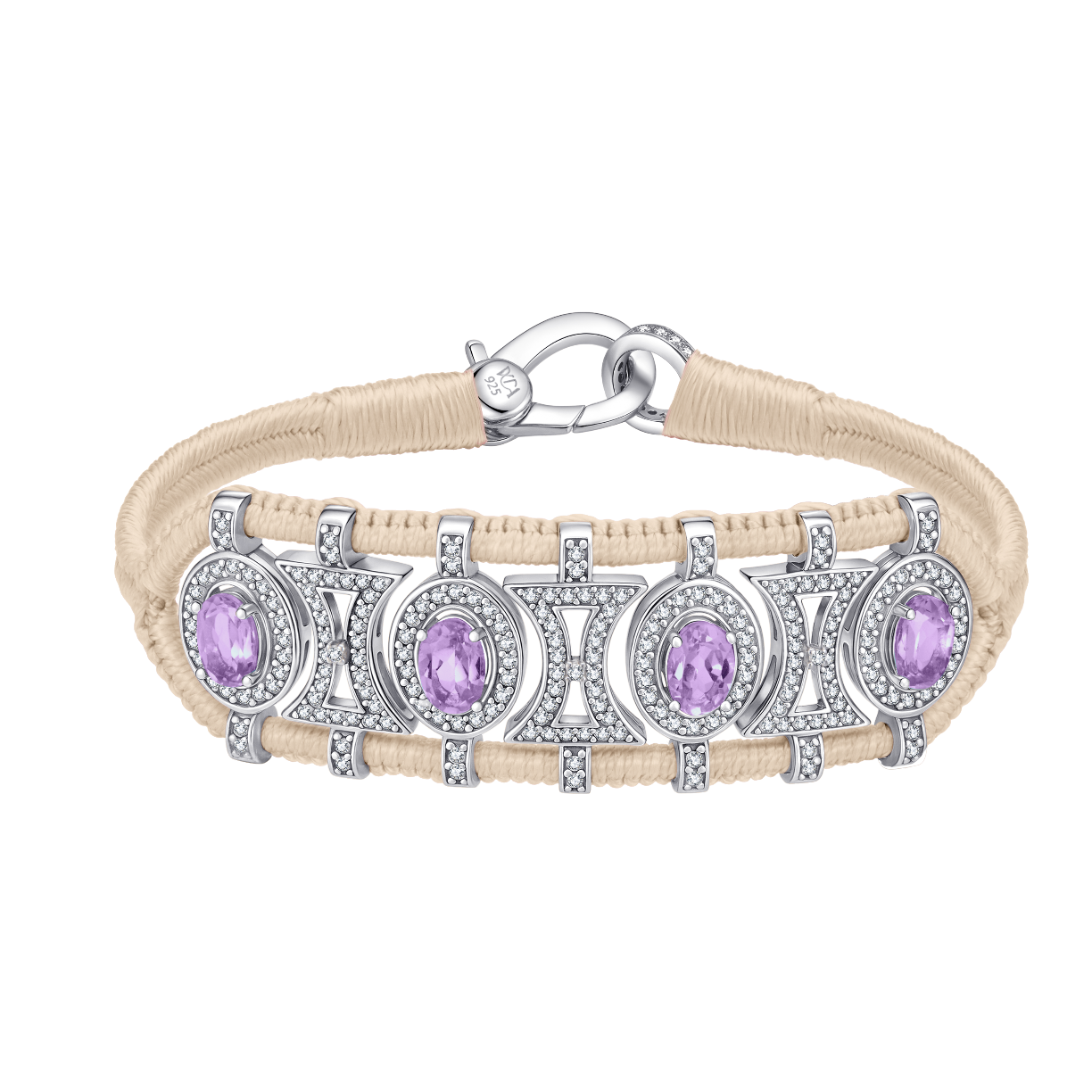Olinda turquoise bracelet - Amethysts