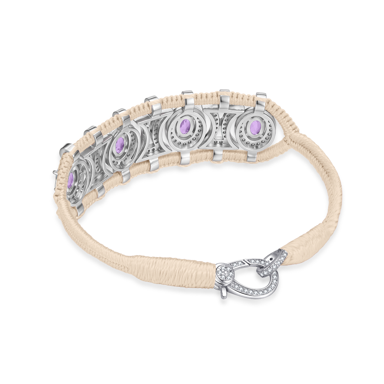 Olinda turquoise bracelet - Amethysts