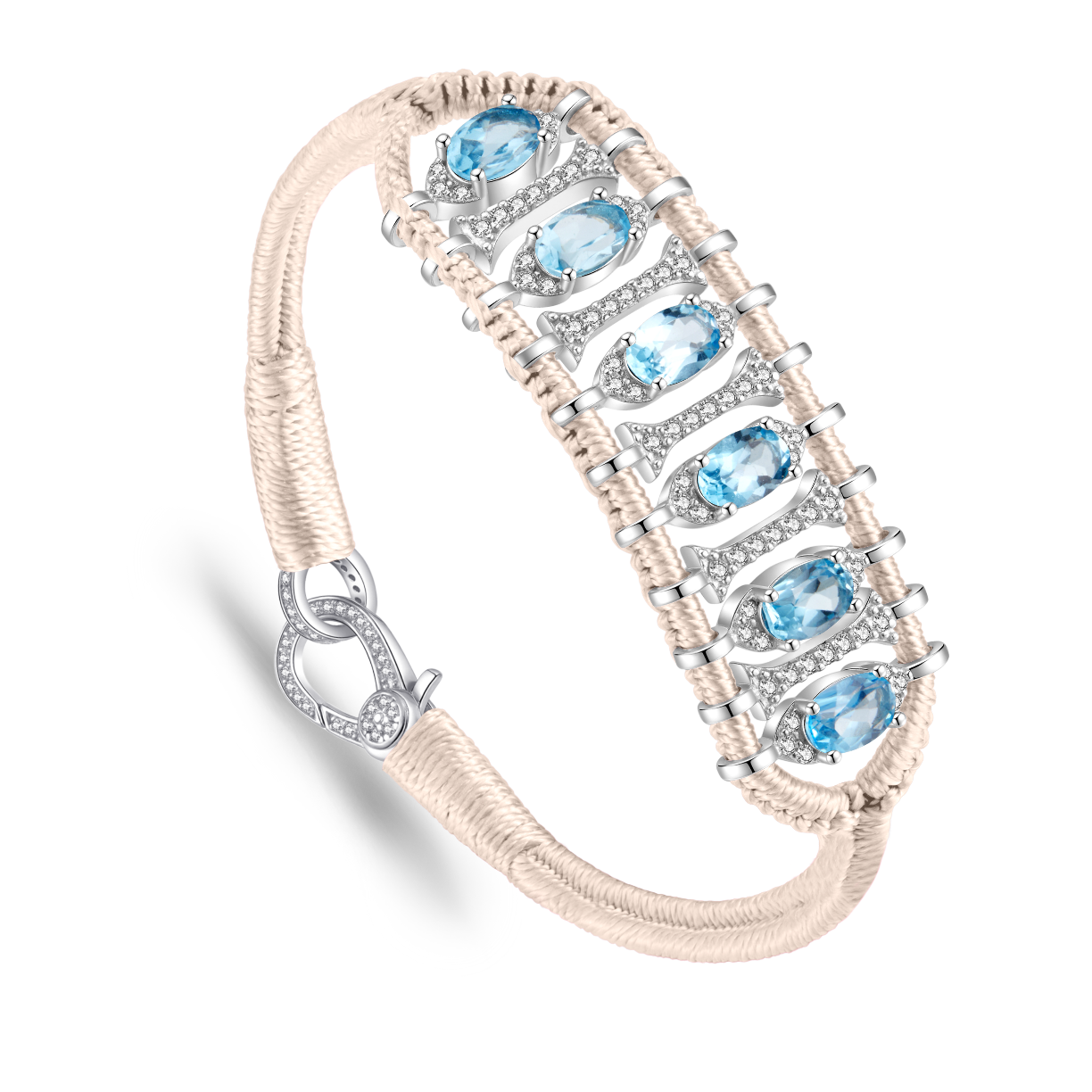 Bracelet Teresina Vanilla - topazes