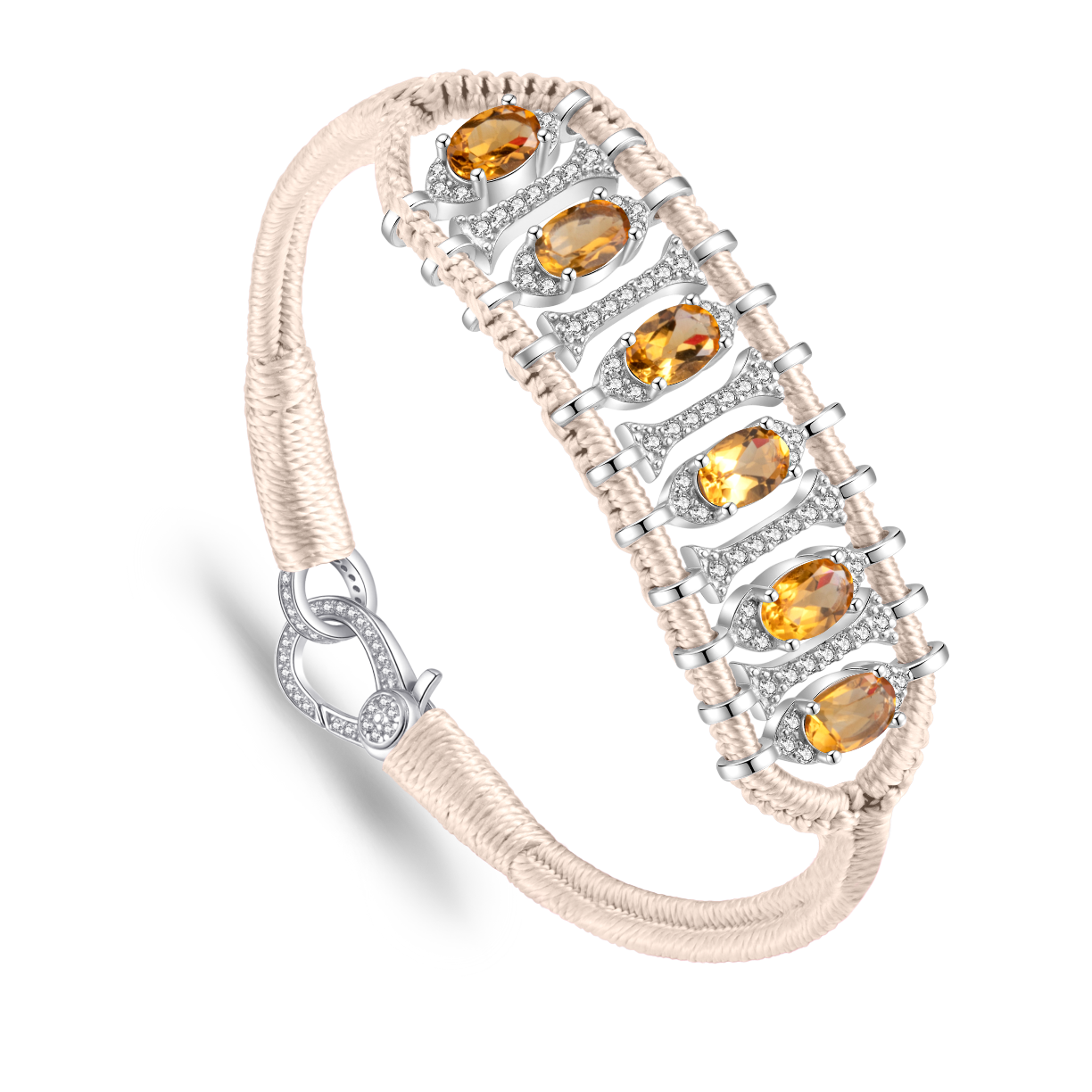 Teresina Vanilla bracelet - Citrine