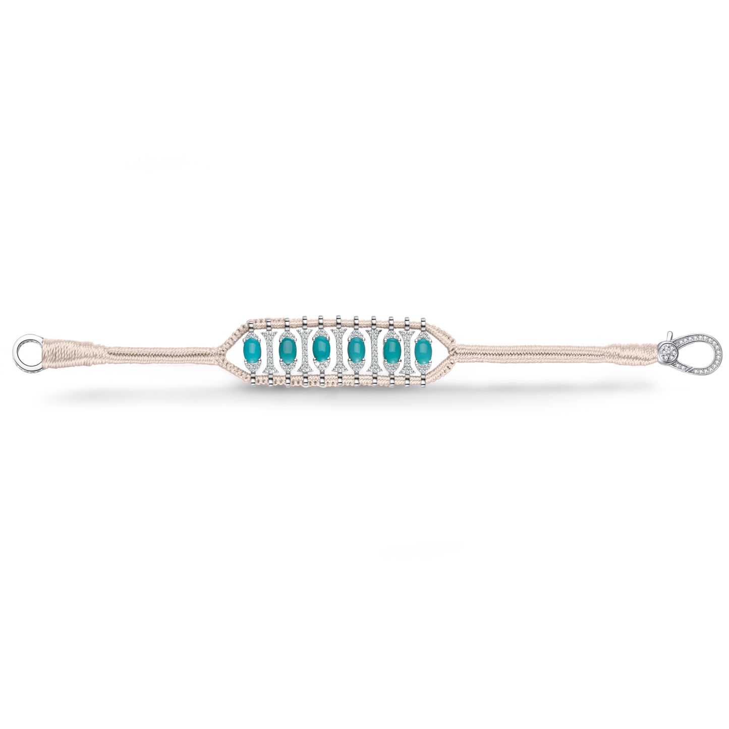 Teresina vanilla bracelet - Turquoise