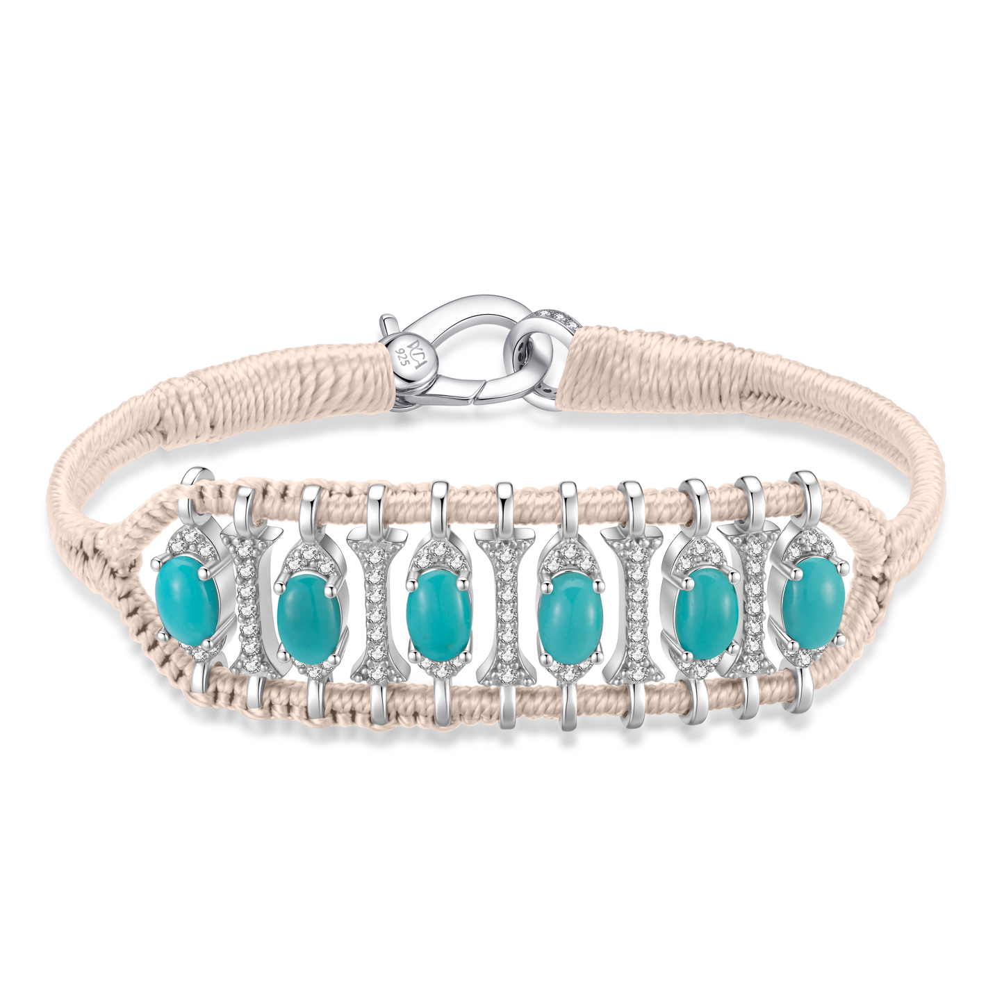 Teresina vanilla bracelet - Turquoise