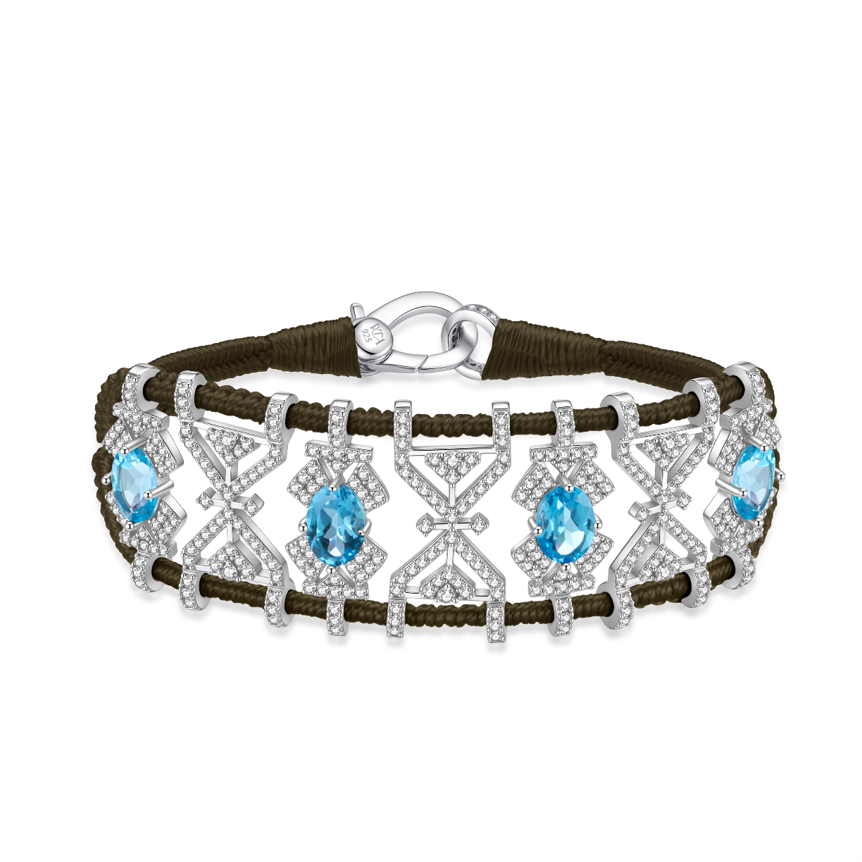 Bracelet Fortalezza khaki - Topazes