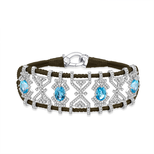 Bracelet Fortalezza khaki - Topazes