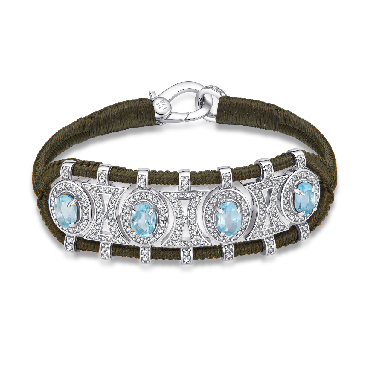 Bracelet Olinda kaki - Topazes