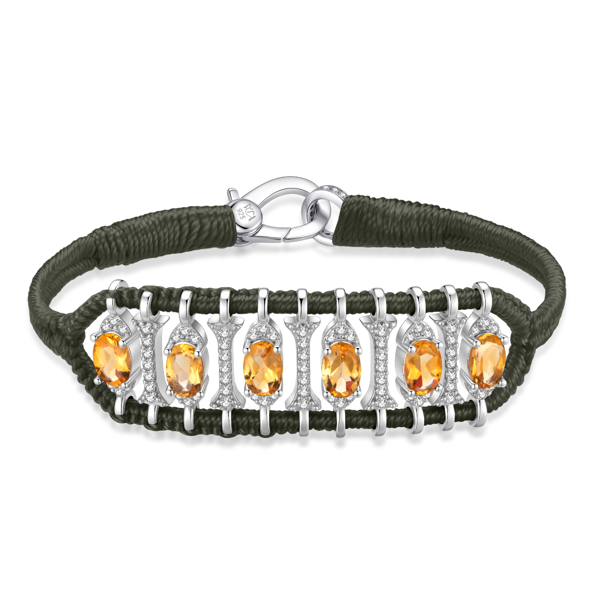 Teresina Kaki bracelet - Citrine