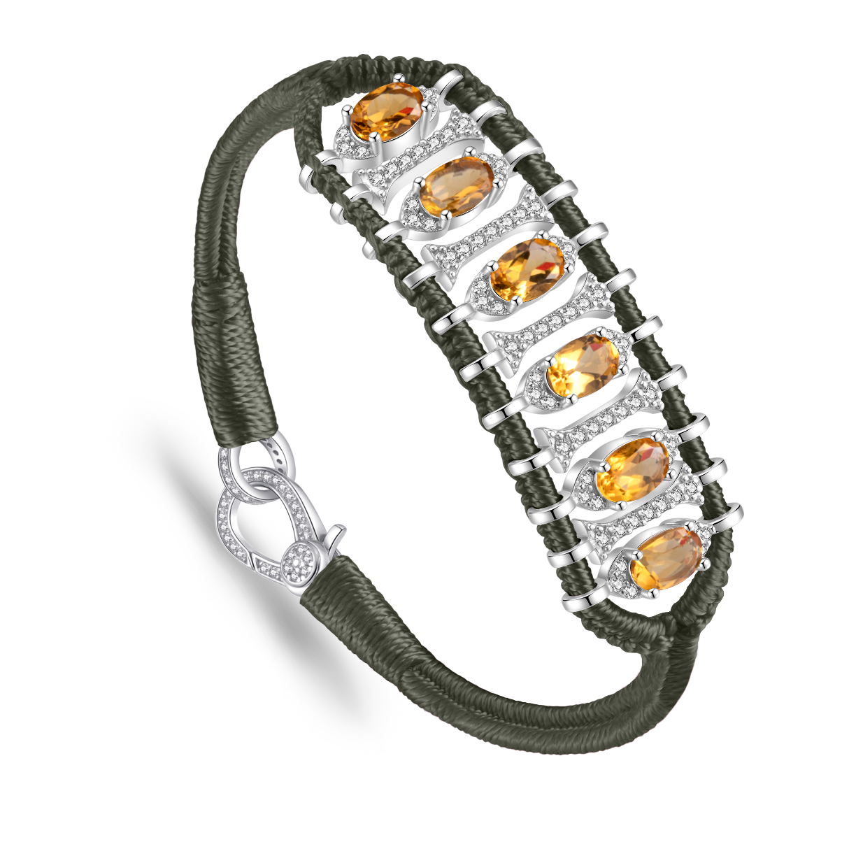 Teresina Kaki bracelet - Citrine