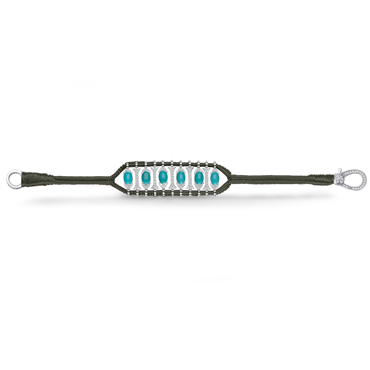 Teresina kaki bracelet - Turquoise
