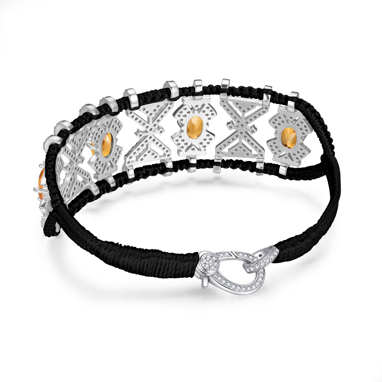 Bracelet Fortalezza Black - Citrines