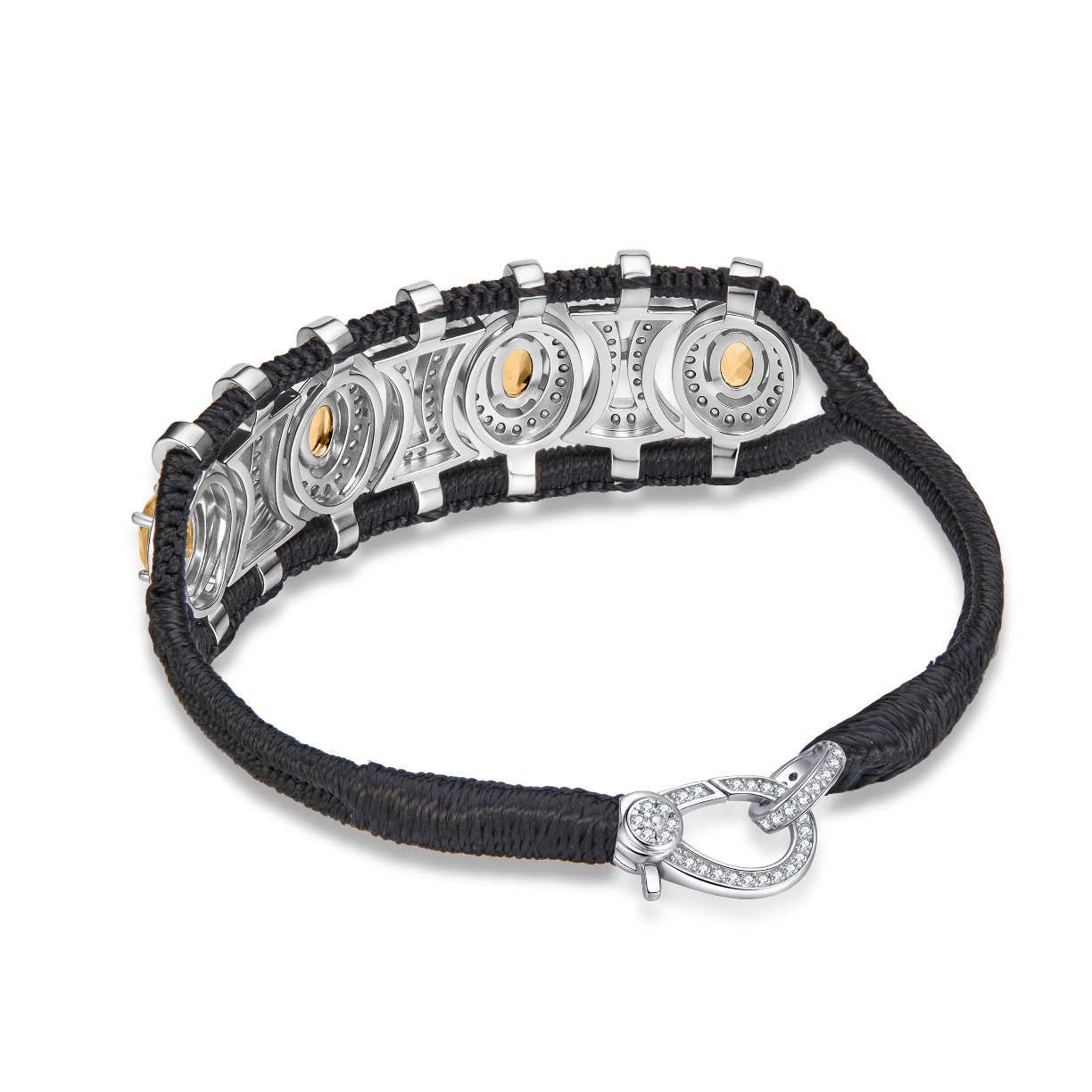 Bracelet Olinda noir - Citrines