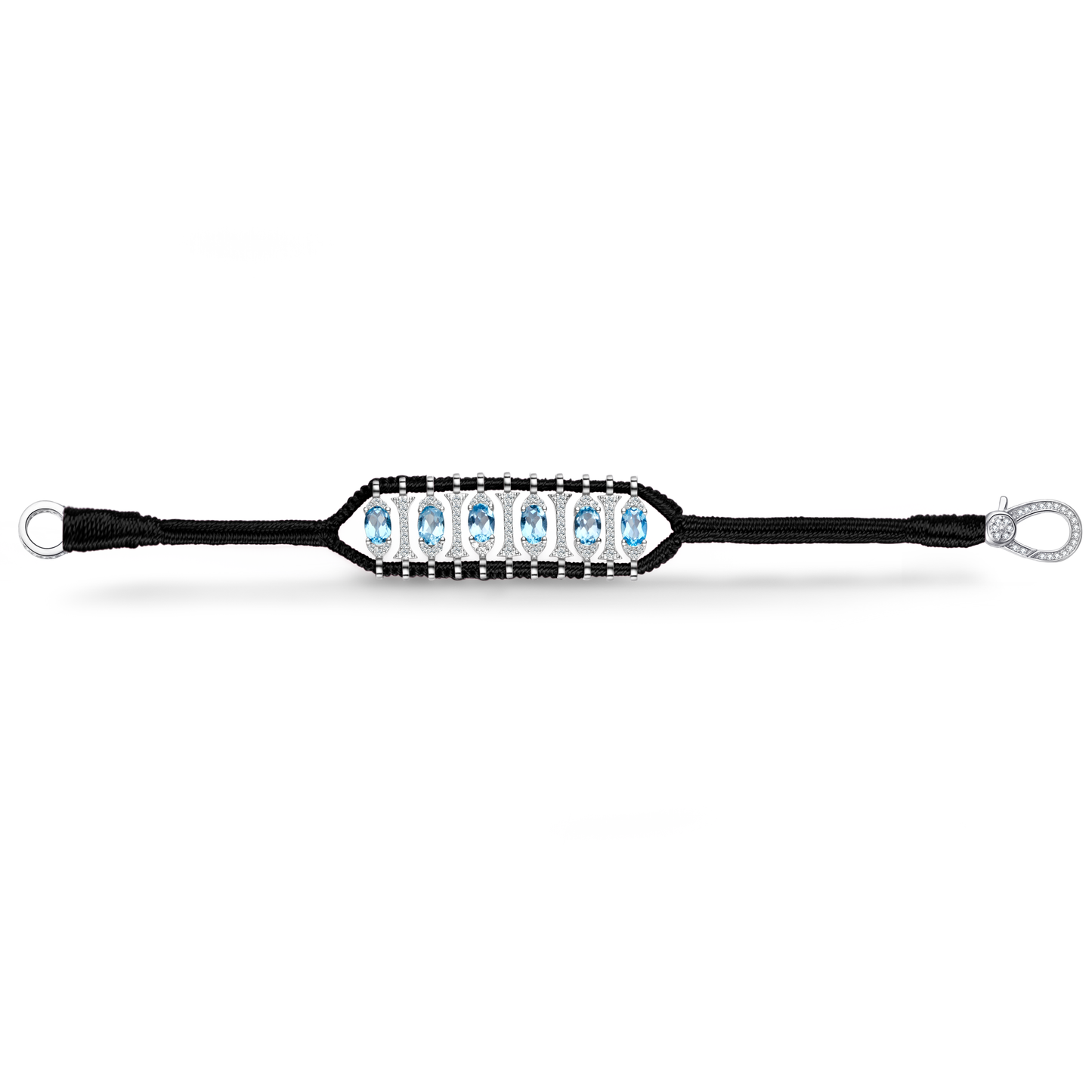 Bracelet Teresina Noir - topazes