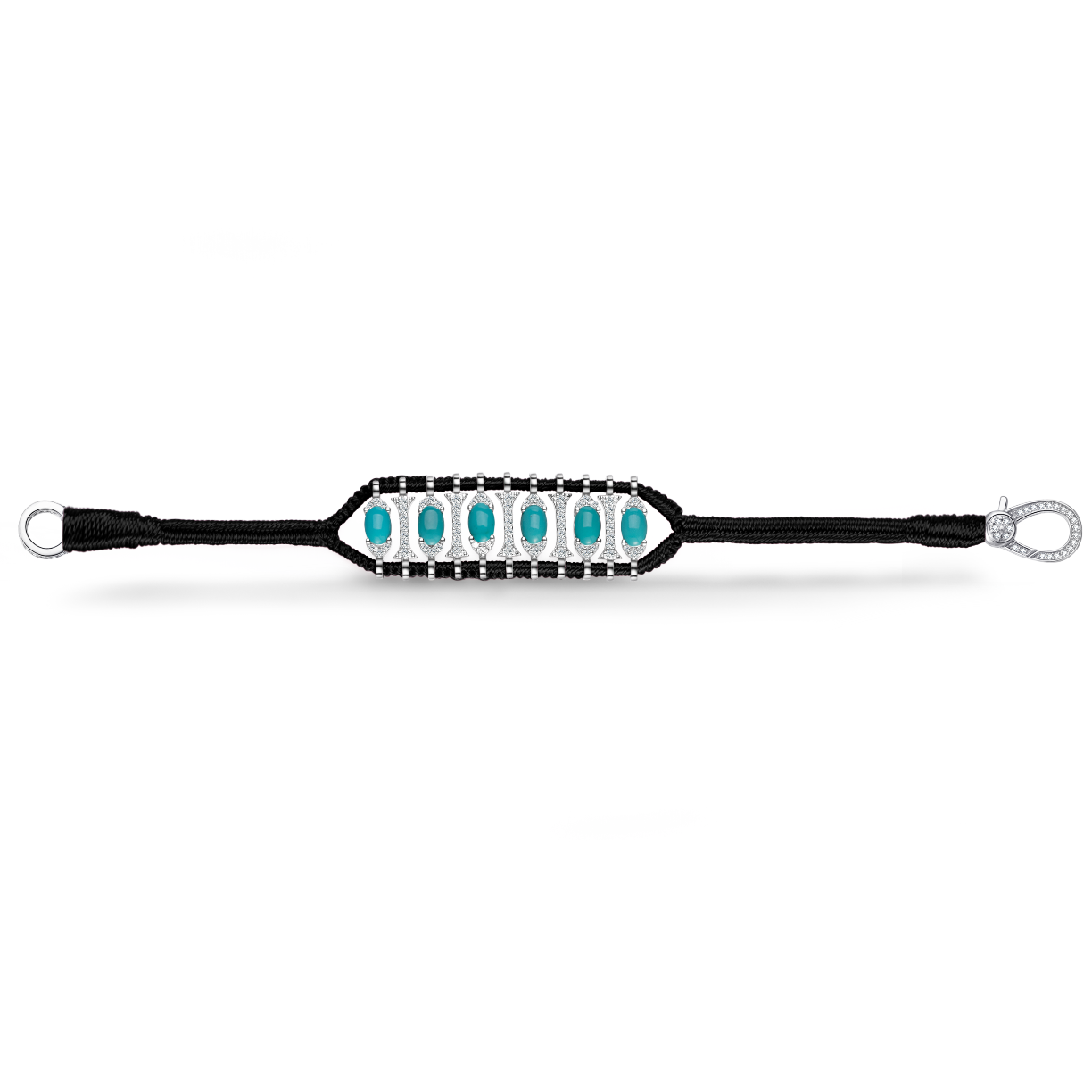 Bracelet Teresina noir - Turquoises