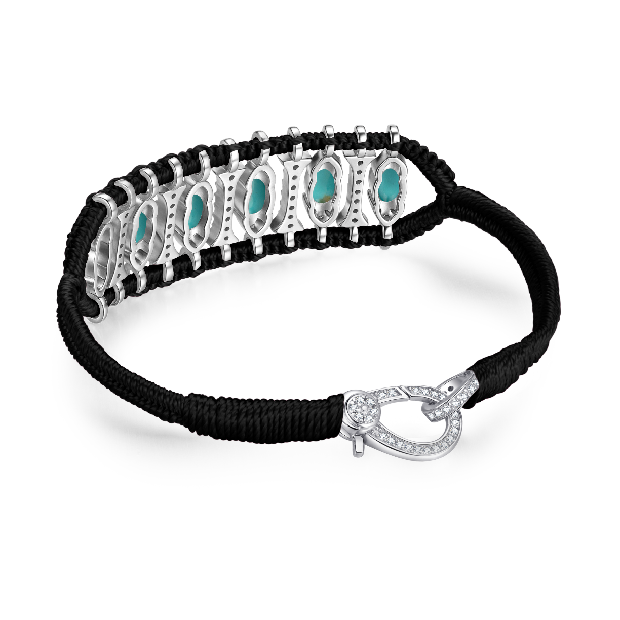 Bracelet Teresina noir - Turquoises