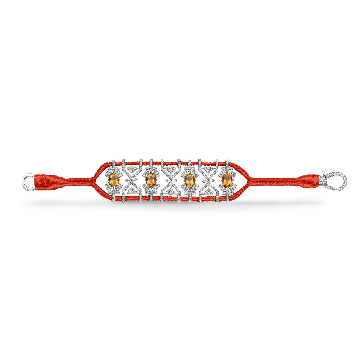 Bracelet Fortalezza Salmon - Citrines