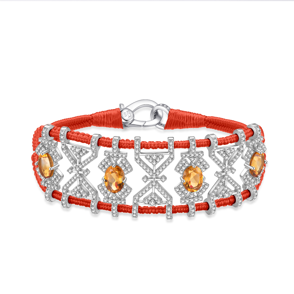Bracelet Fortalezza Salmon - Citrines