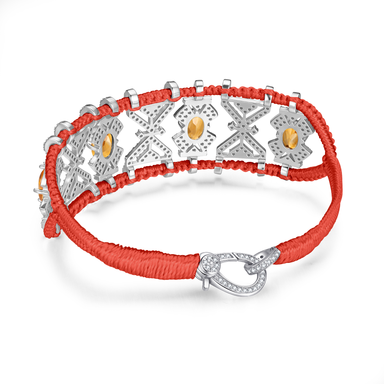 Bracelet Fortalezza Salmon - Citrines