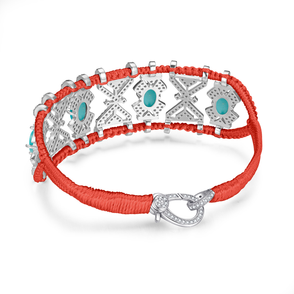 Bracelet Fortalezza Salmon - Turquoises