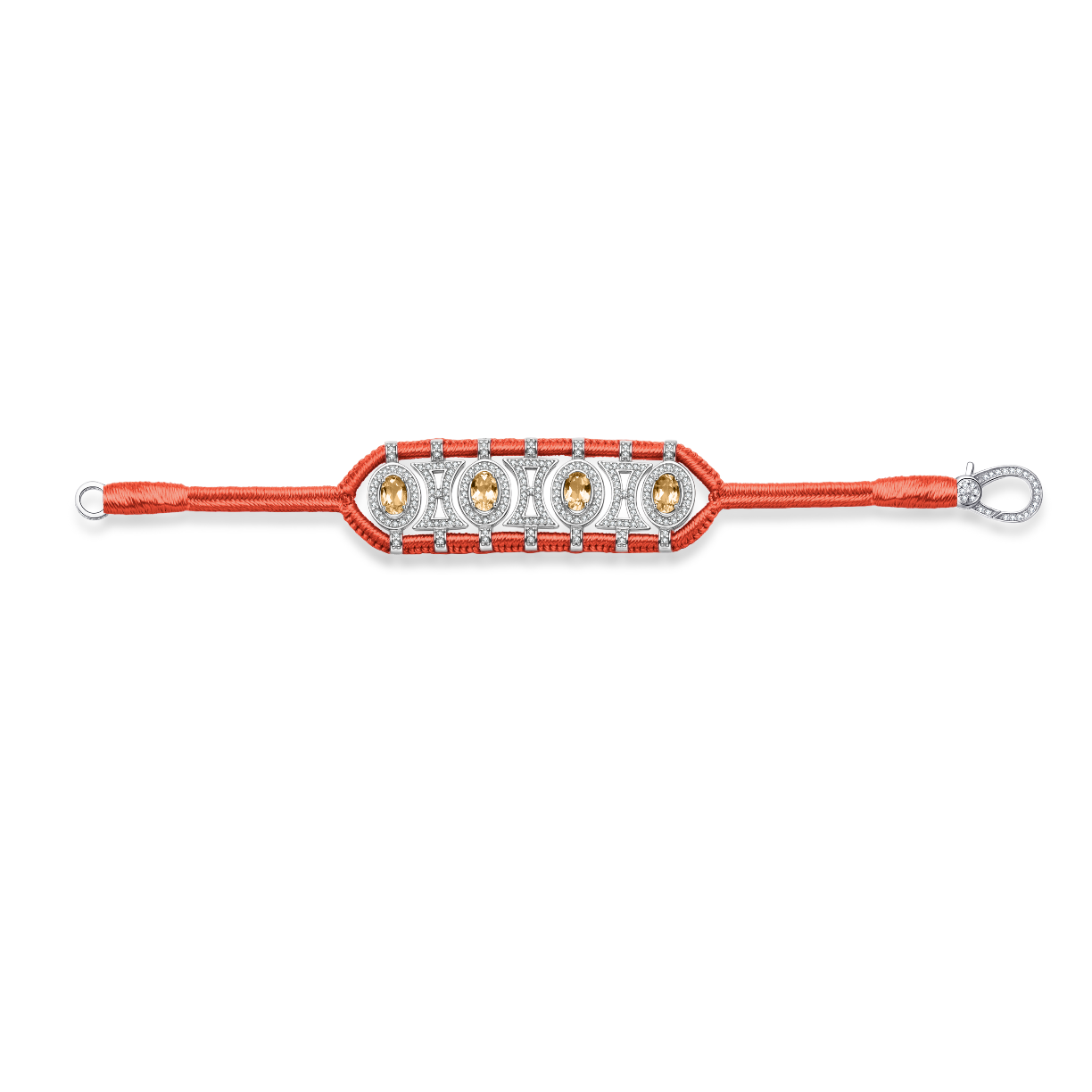Olinda salmon bracelet - Citrines
