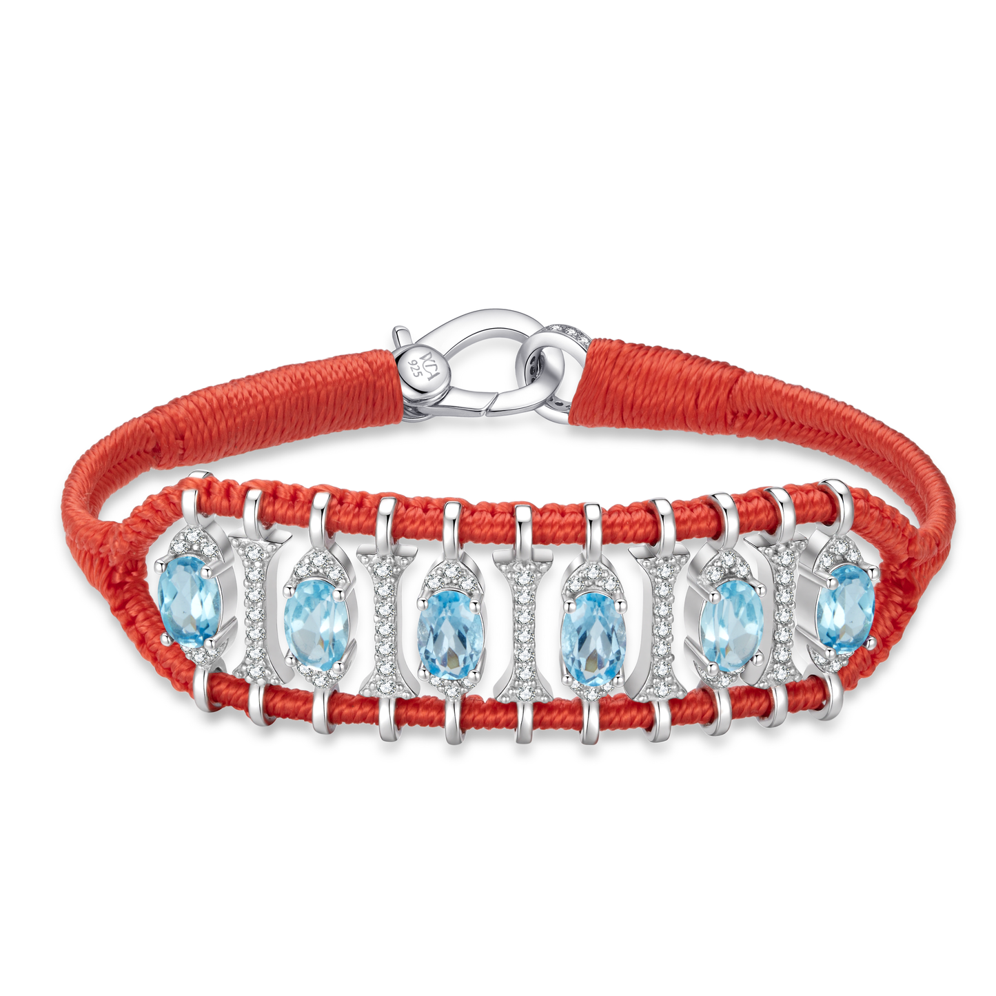 Teresina salmon bracelet - Topaz