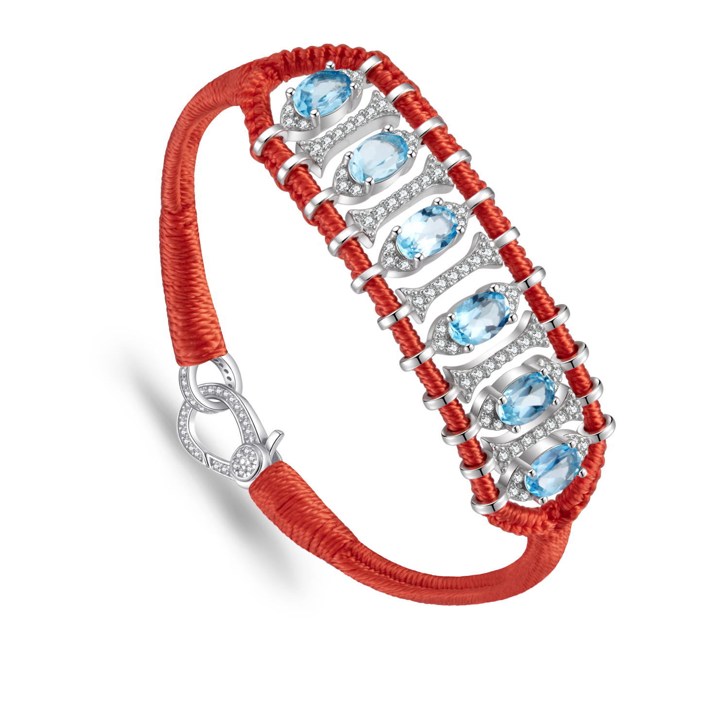 Teresina salmon bracelet - Topaz