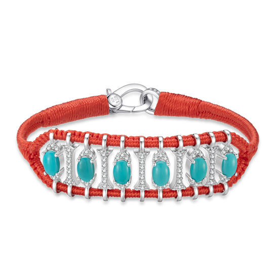 Bracelet Teresina Salmon - Turquoises