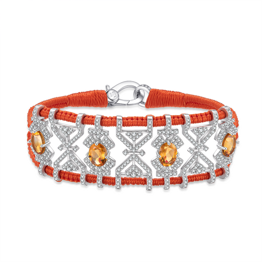 Bracelet Fortalezza Orange - Citrines
