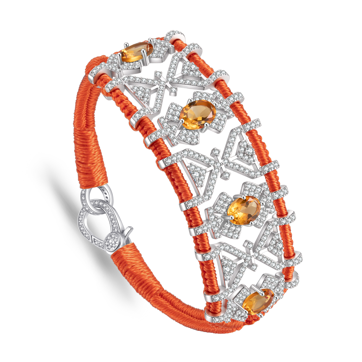 Bracelet Fortalezza Orange- Citrines