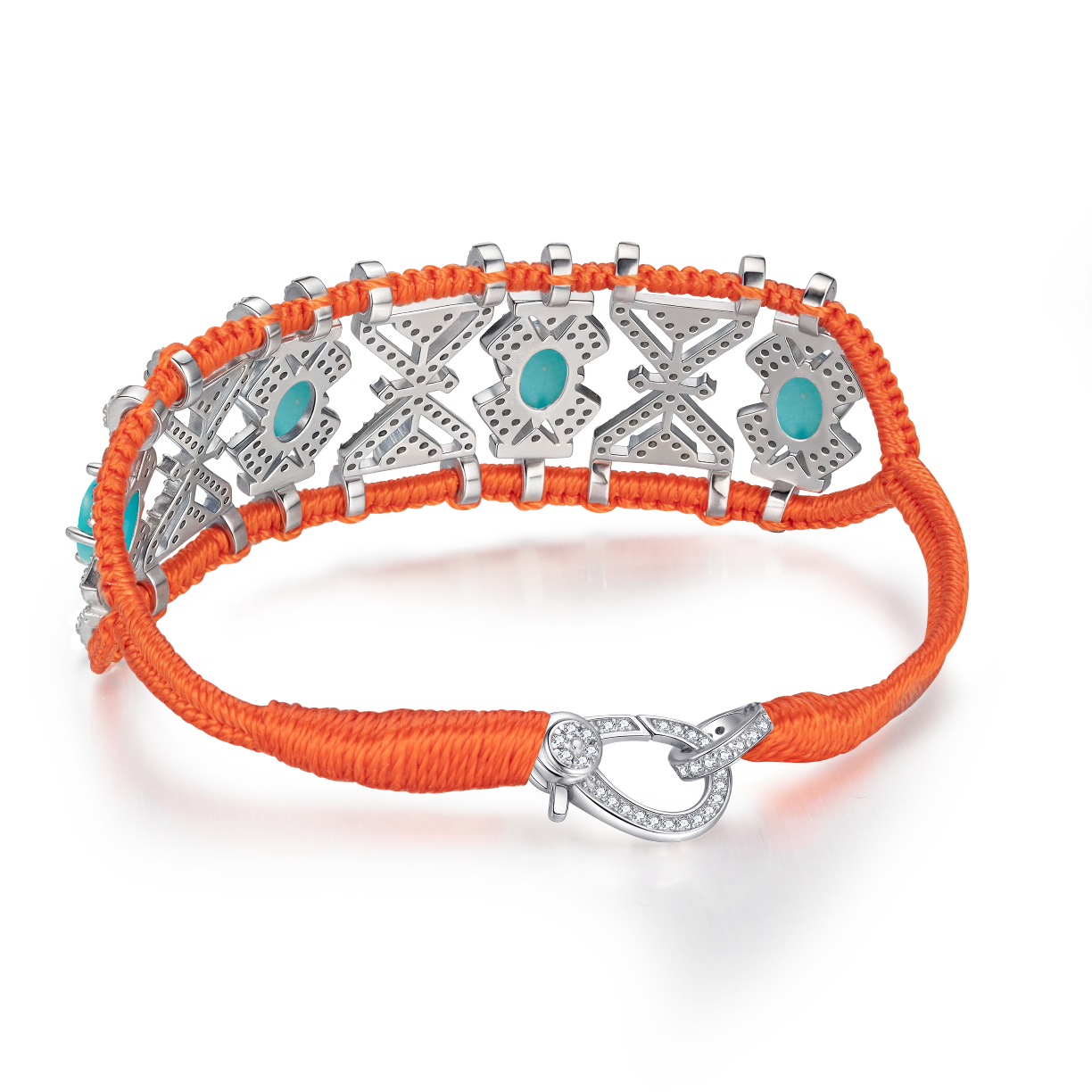 Bracelet Fortalezza Orange - Turquoises