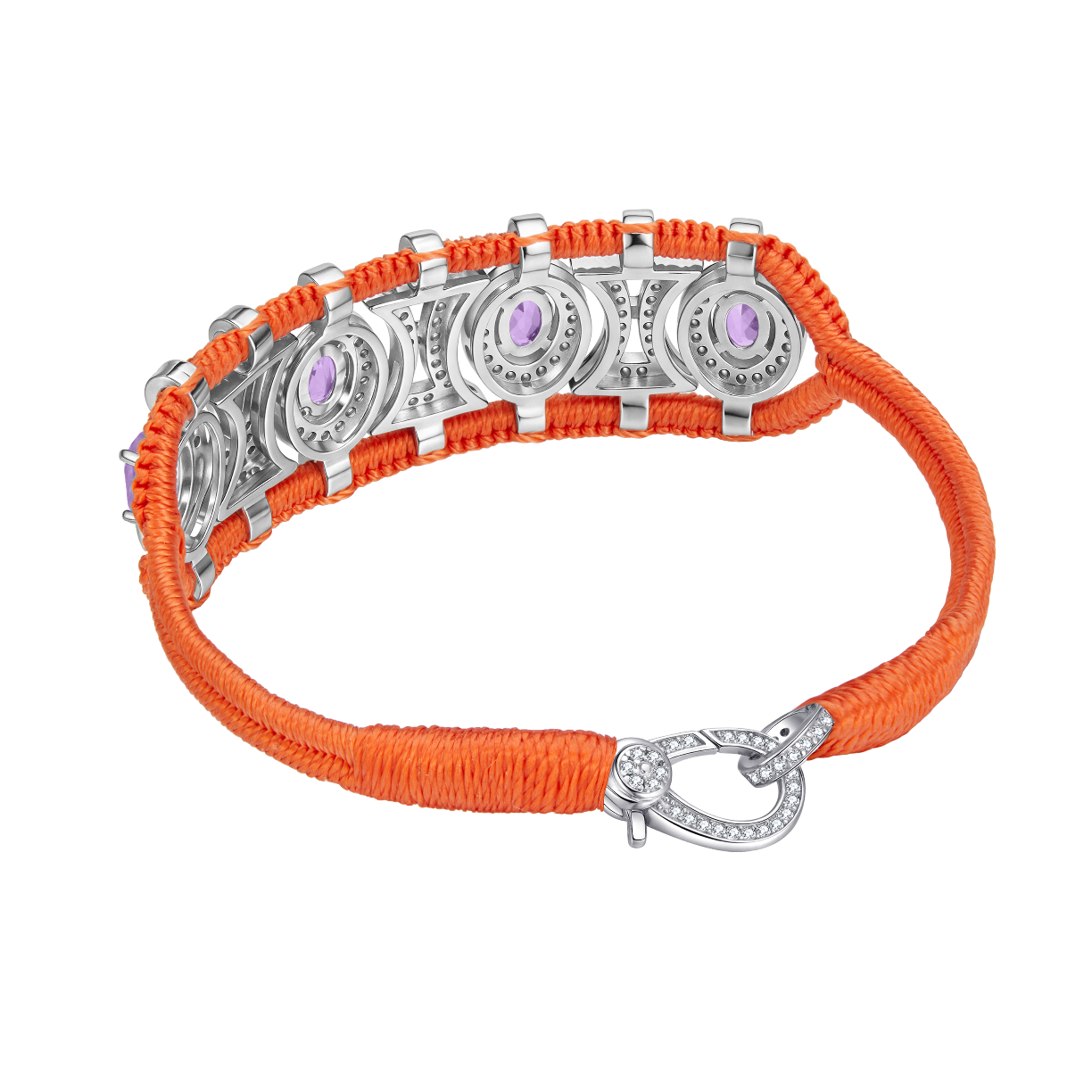 Bracelet Olinda orange - Améthystes