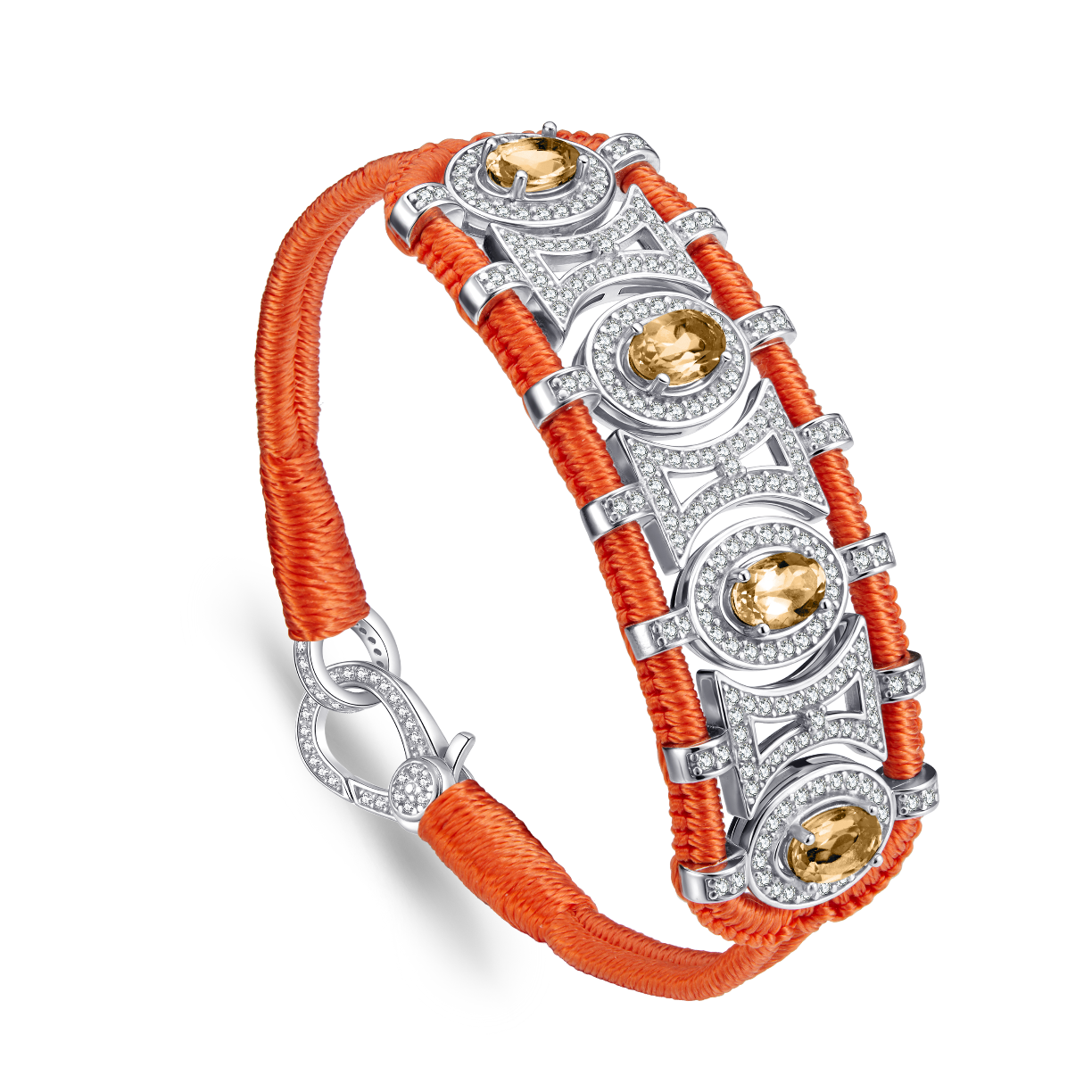 Bracelet Olinda orange - Citrines