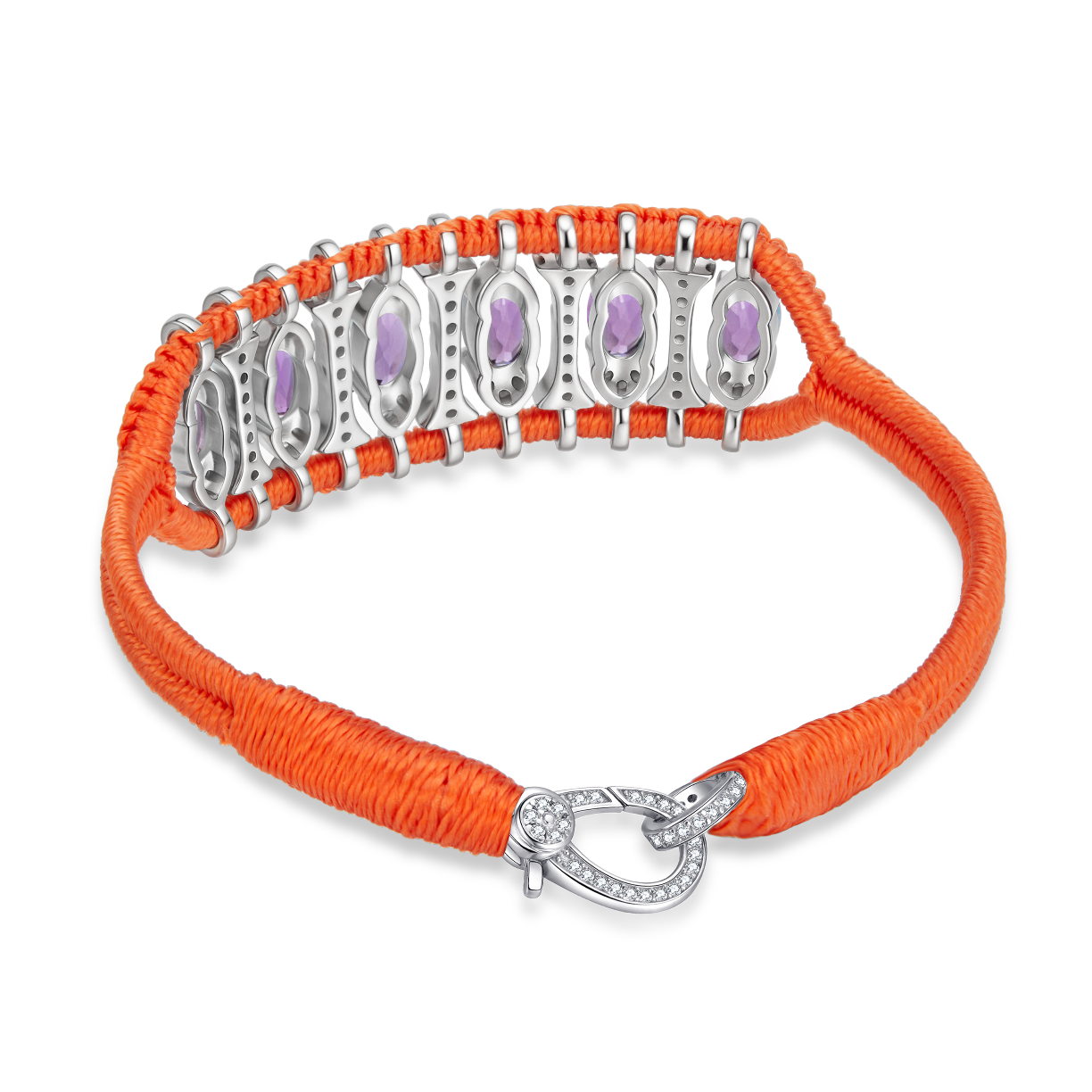 Bracelet Teresina Orange - améthystes
