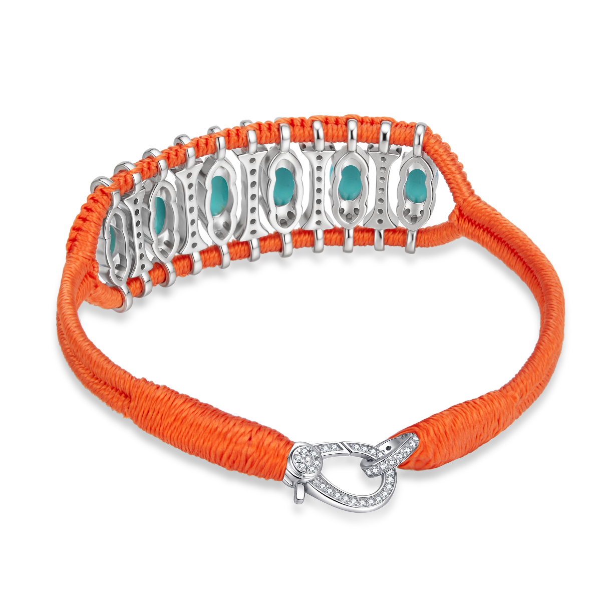 Teresina Orange bracelet - Turquoise