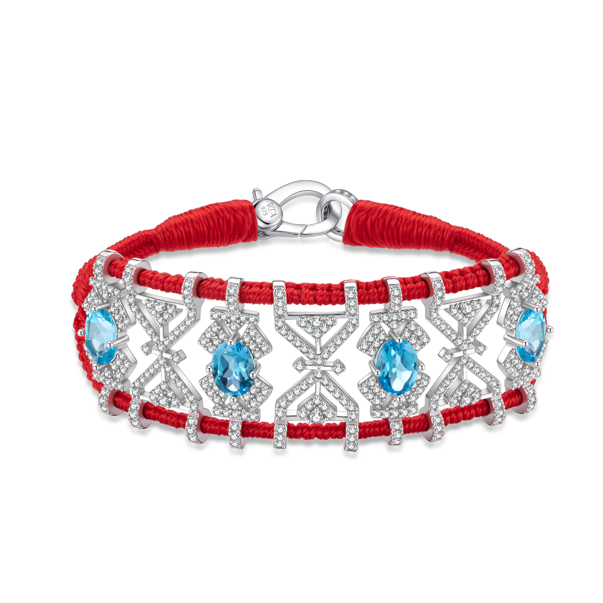 Bracelet Fortalezza rouge - Topazes