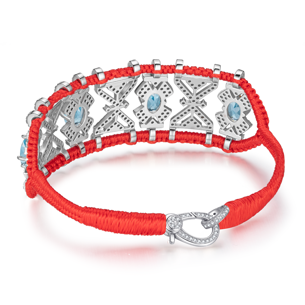 Bracelet Fortalezza rouge - Topazes