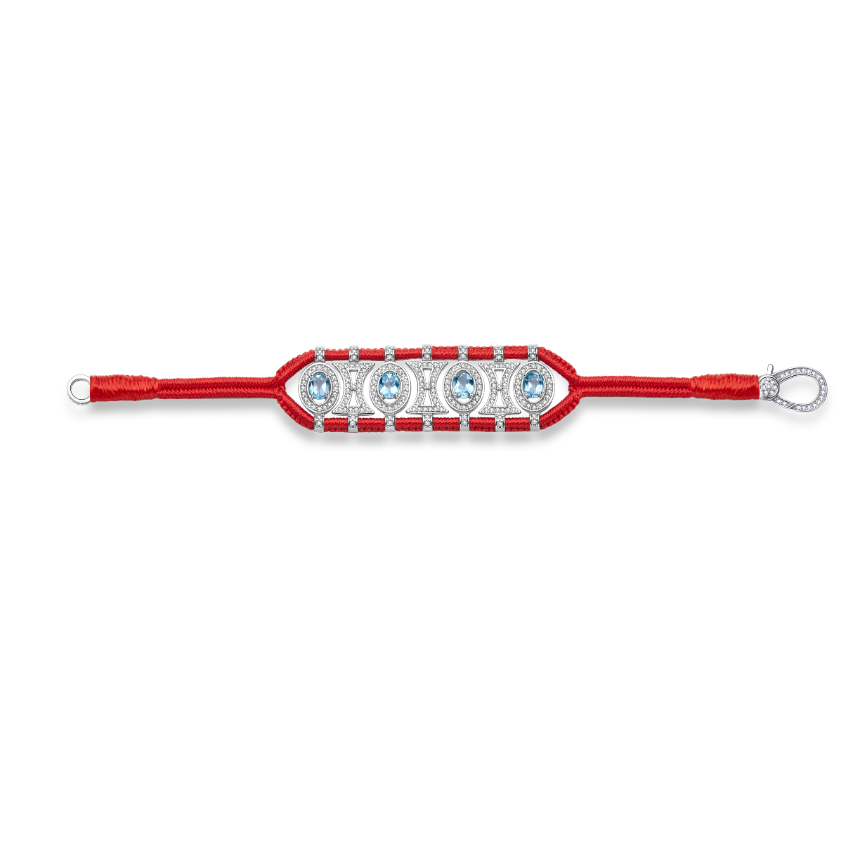 Bracelet Olinda rouge - Topazes
