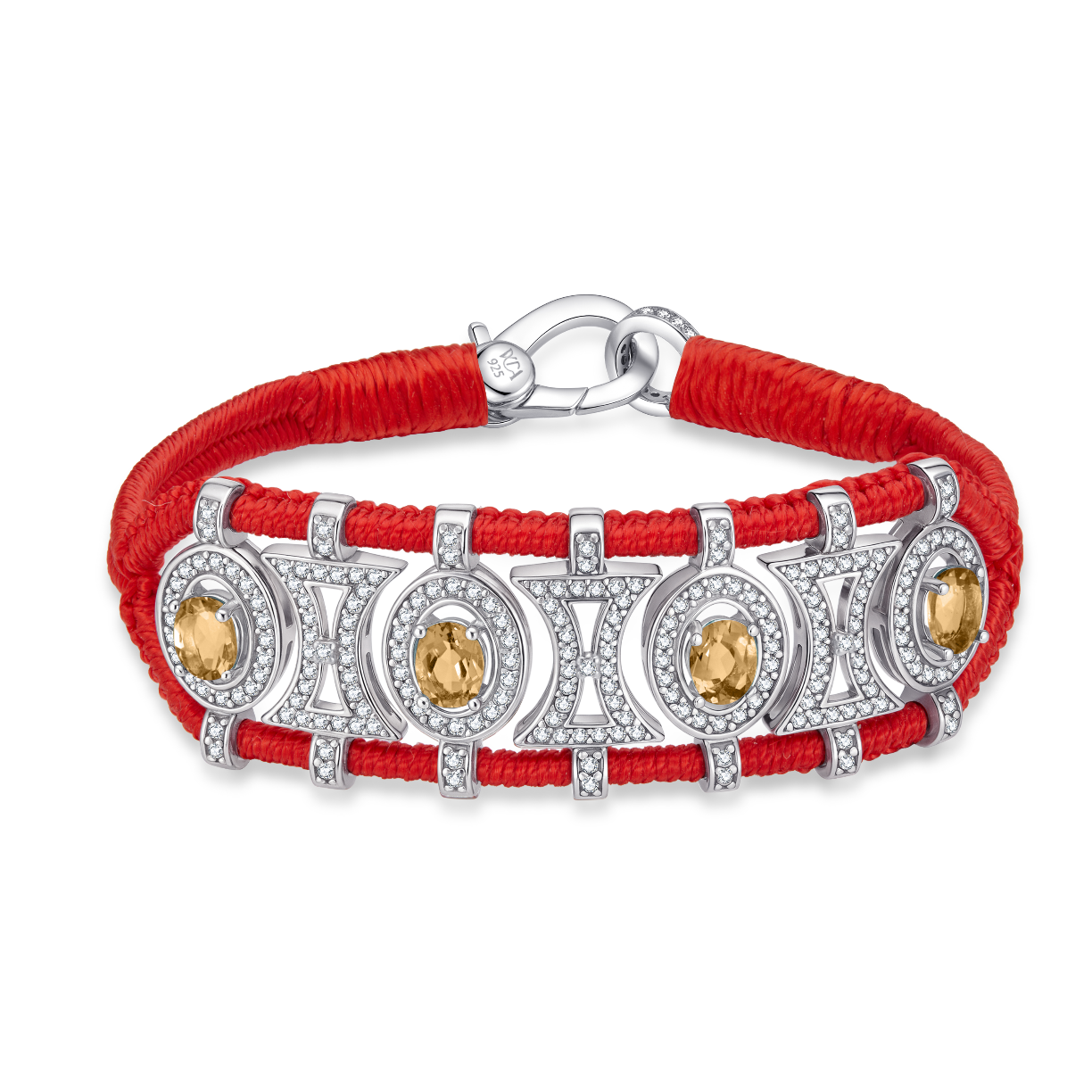 Olinda red bracelet - Citrines