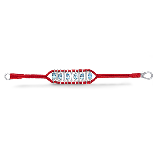 Bracelet Teresina Rouge - topazes