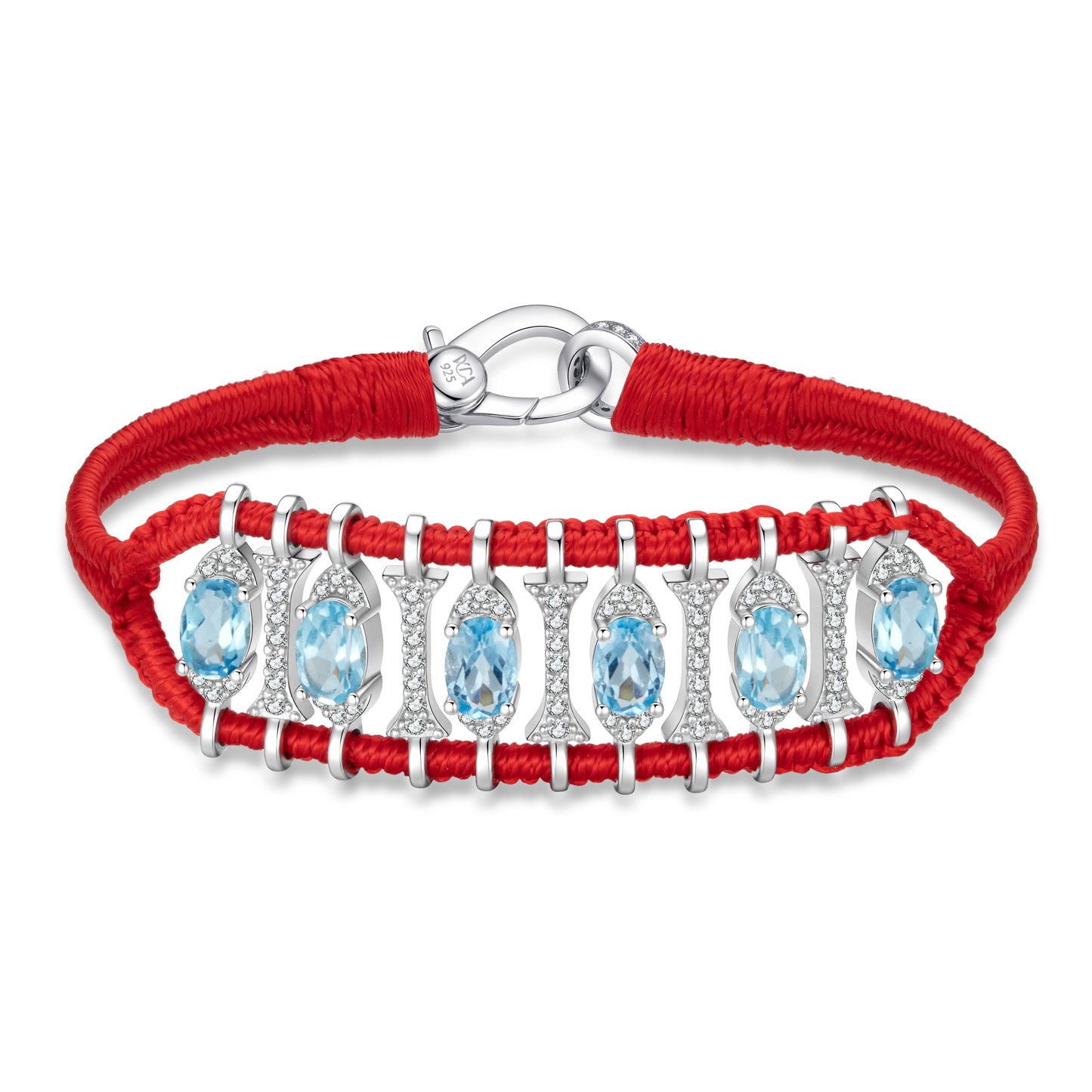 Teresina red bracelet - Topaz