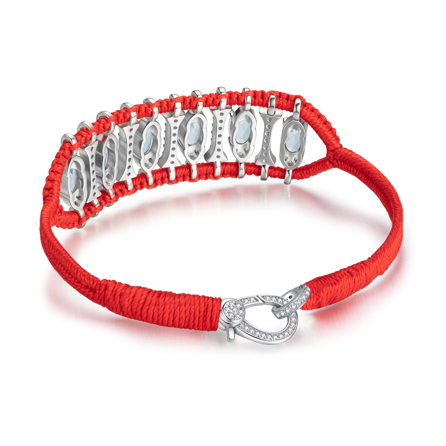 Teresina red bracelet - Topaz