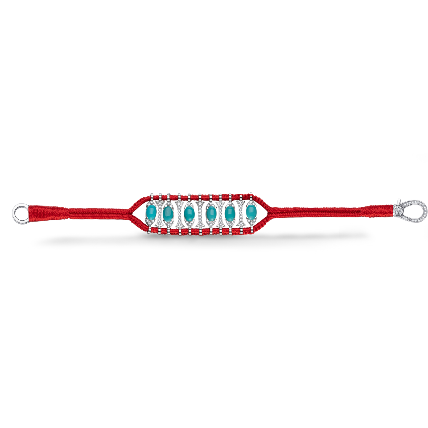 Bracelet Teresina Rouge - Turquoises